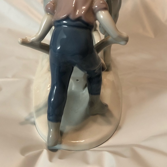 GEROLD PORZELLAN BAVARIA PORCELAIN WORK HORSES WITH FARMER - Picture 9 of 12